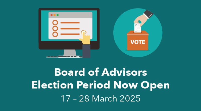 Vote for the 2025-2027 Board of Advisors: Election Period Now Open